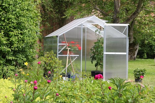 Preisvergleich Produktbild KGT Gewächshaus "Flora IV" 6,83 m² (anthrazit-grau)