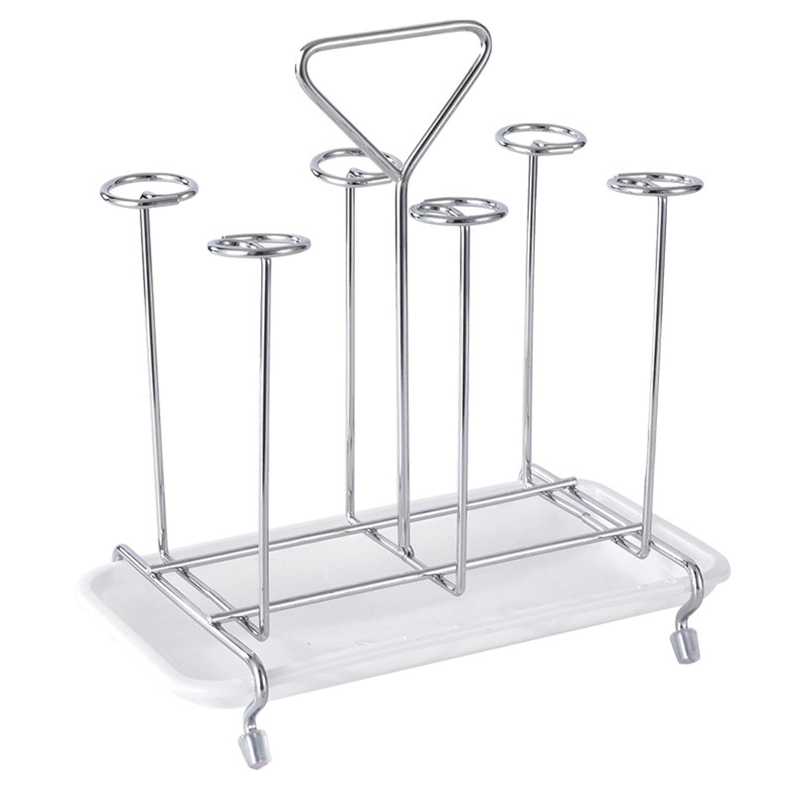 Elnwnnkc Water Cup Drying Shelf Modern Cup Draining Rack Drinking Drying Dranier with Tray for Glass Bottle Cups Mugs Water Stand