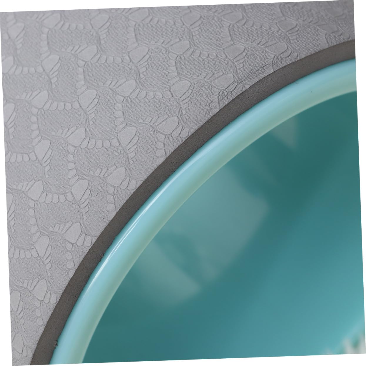 BESTonZON Ruota per Yoga in Abs Blu da 10mm, Attrezzo Leggero per Stretching del Corpo e Riscaldamento, per Esercizi a Terra e Pilates Casa