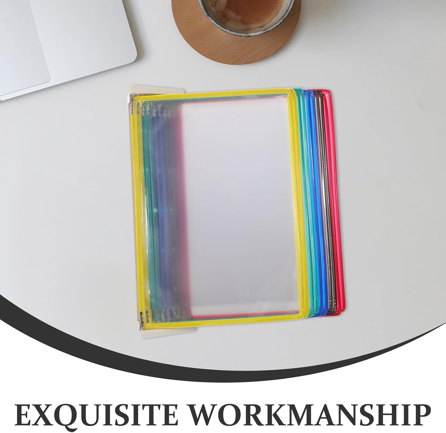 OUNONA マグネット式 書類 ディスプレイ ラック フォルダー キッチン マグネット式 ラック ファイル 仕分け システム 冷蔵