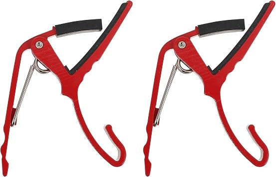 FAVOMOTO 2pcs Aluminium Alloy Ukulele Capos Guitar Accessories for Easy Tuning for Acoustic and Electric Guitars