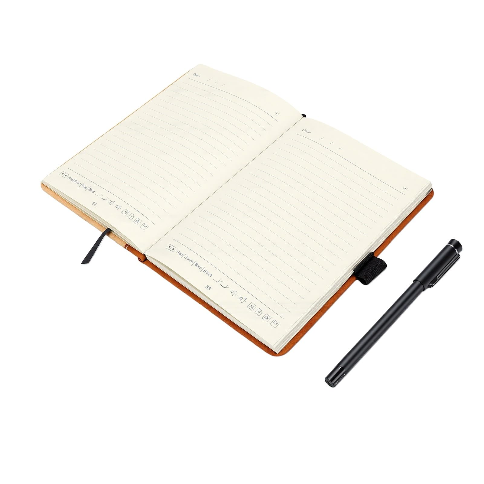 Bewinner Set di Taccuini per Scrittura Intelligente con Sincronizzazione in Tempo Reale e Tecnologia OCR per Menti Creative e Artisti Formato A5 Durevole (BROWN)