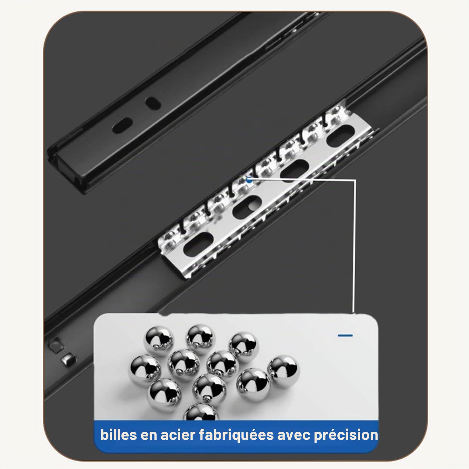2 Niveaux Rangementr Sous Evier Cuisine et Salle de Bain, Tiroir Coulissant Cuisine Multi-Usage avec Installation Sans Perçage, Silencieux à Billes Acier (Blanc)