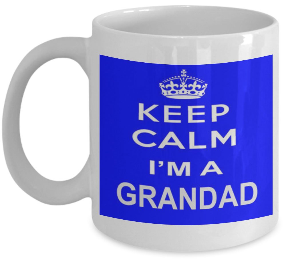 shaniztoons KEEP CALM I'M A GRANDAD GIFT MUG