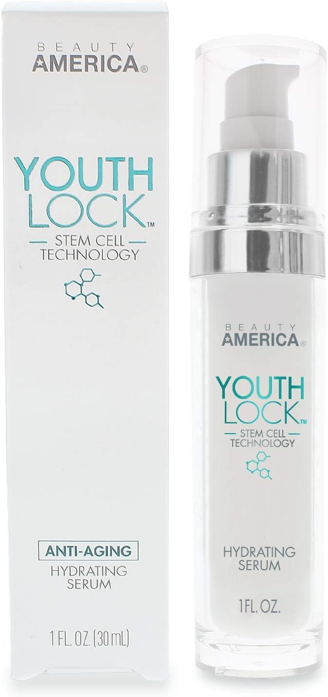 Youth Lock, Advanced Anti-Aging Stem Cell Hydrating Serum, 1 fl oz, Off-white