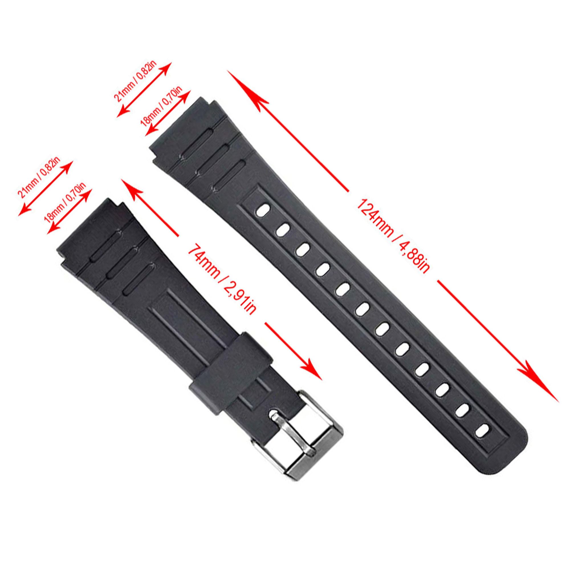 Pasek do zegarka Casio F-91W F-105 F-106W 18mm