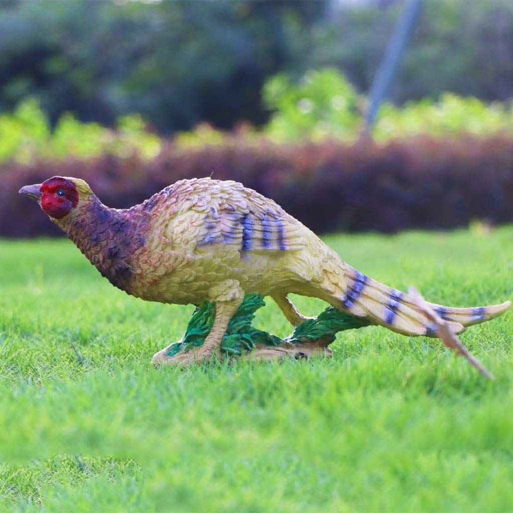 DFrywdgSEY Animal statue, Garden Statues Outdoor Decor Balcony Figurine Simulation Pheasant Sculpture Animal Resin Crafts