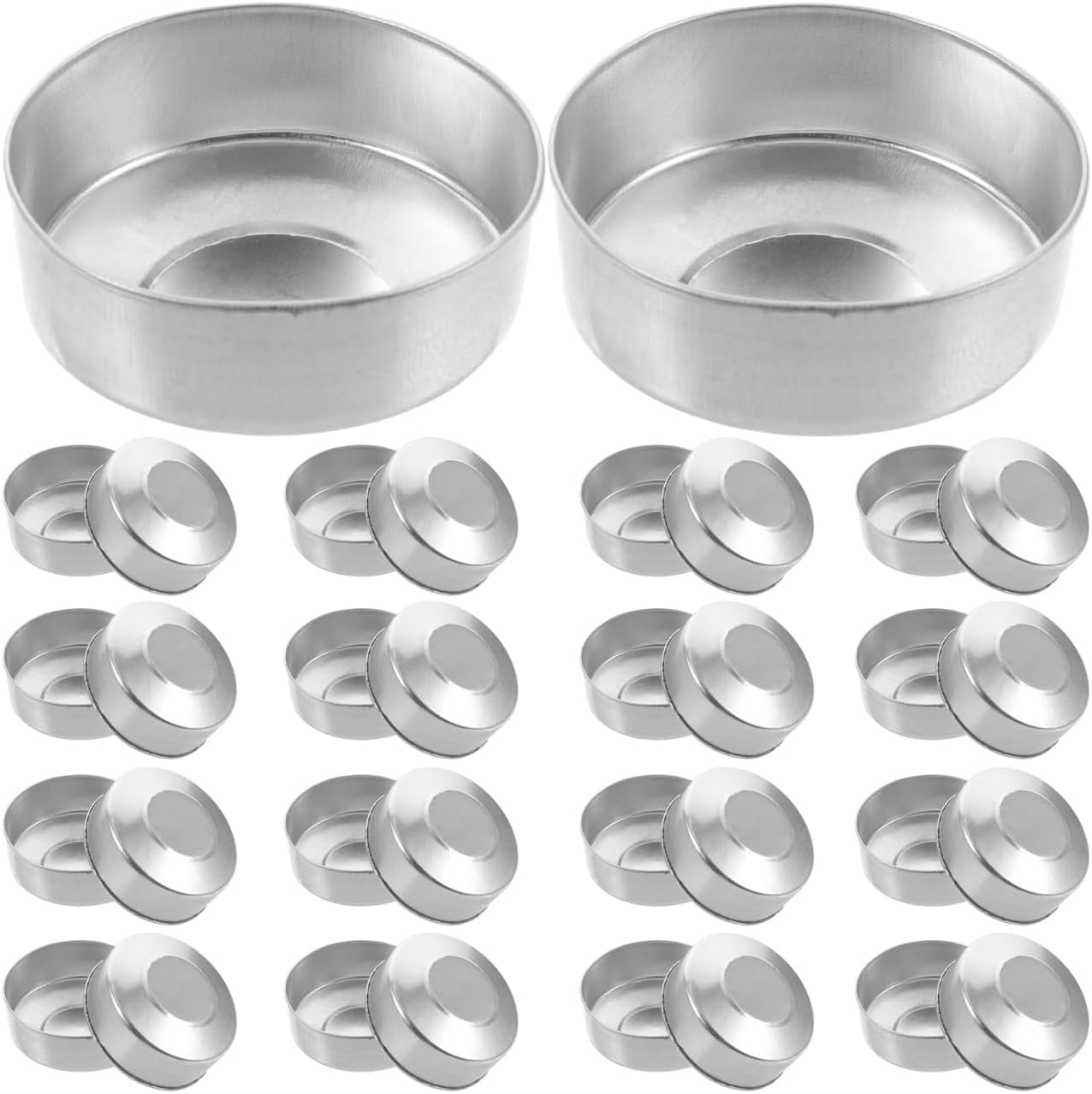 ARTIBETTER Aluminum Tea Light Tins Empty Candle Containers 1.49 Inch for Candle Making Home Decor Wedding Party Supplies 500 Pack