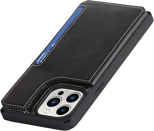 Miniatura 8 de Cavor Funda para iPhone 14 Pro con tarjetero, funda tipo cartera para iPhone 14 Pro para mujeres y hombres, funda de teléfono para iPhone 14 Pro con