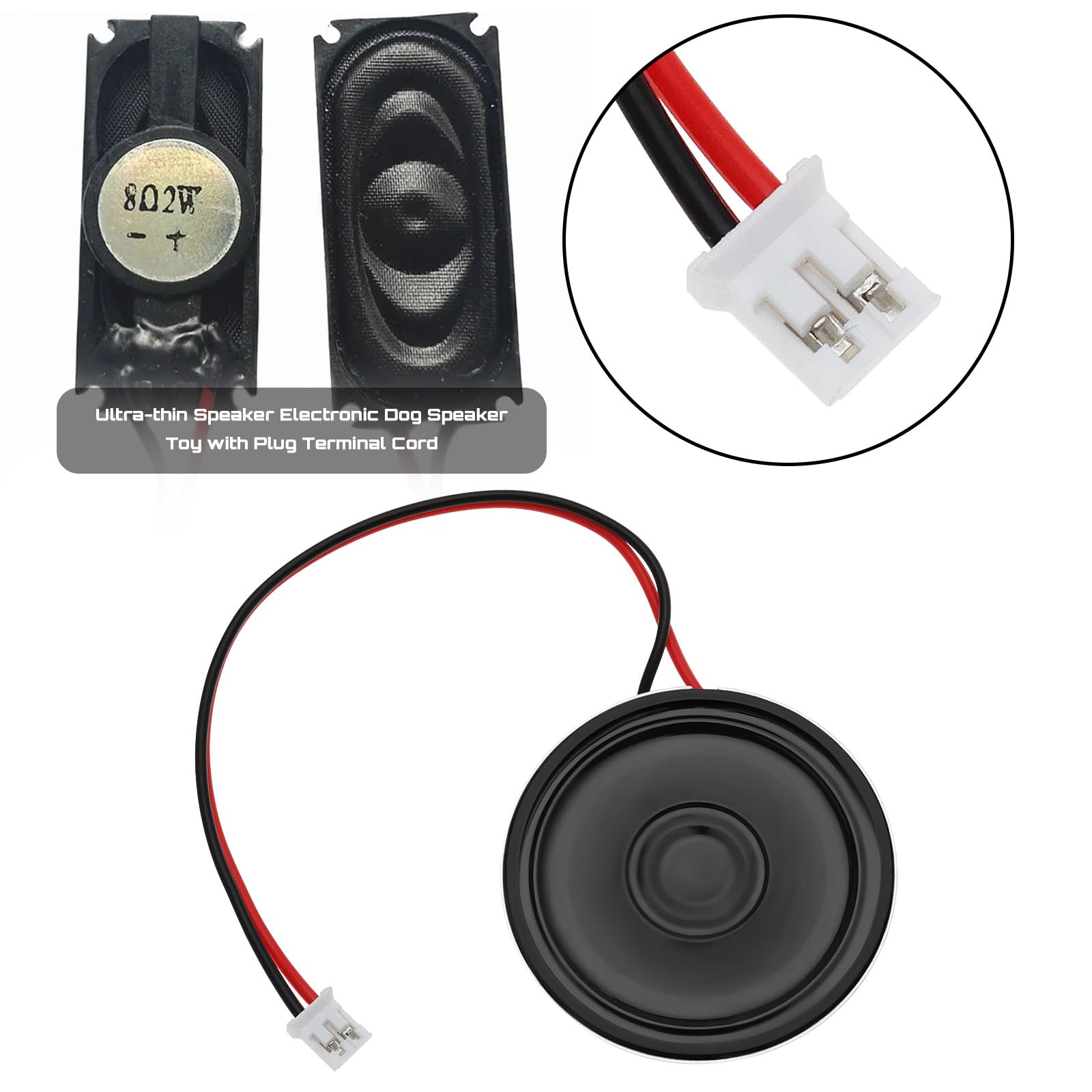 Altoparlante magnetico 2 W 8 Ohm di forma rotonda altoparlante con connessione JST-PH2.0 Diametro 40 mm Micro altoparlante interno con filo