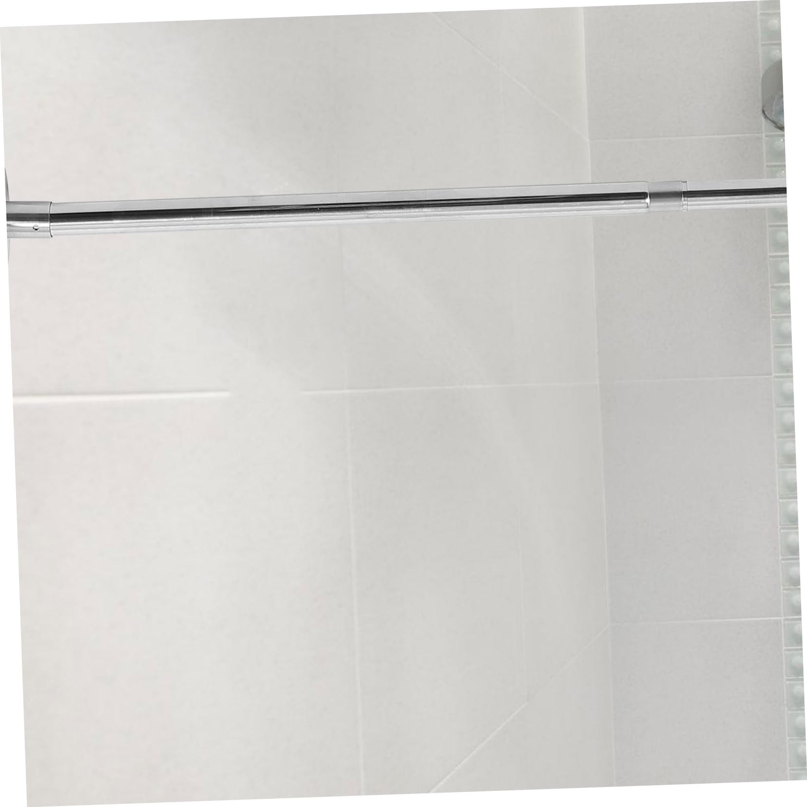 Cabilock Barra de Cortina de Ducha Curva Extensible en Acero Inoxidable para Esquina, sin Taladro, Rango Telescópico de 70-130cm, Adecuado para Baño