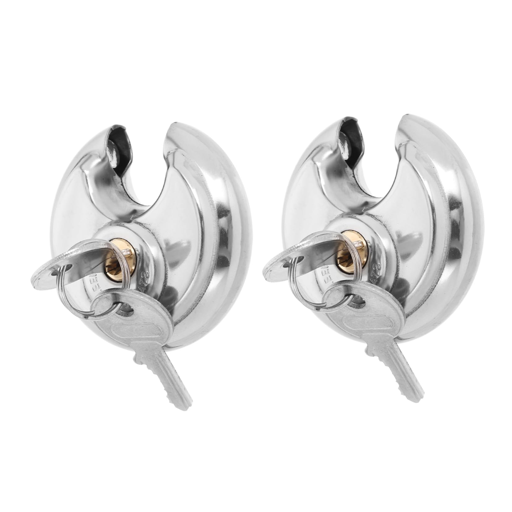 PRETYZOOM Outdoor Heavy Duty Disc Padlocks 2 Pack Keyless Combination Locks for Storage Lockers Bicycles Sheds