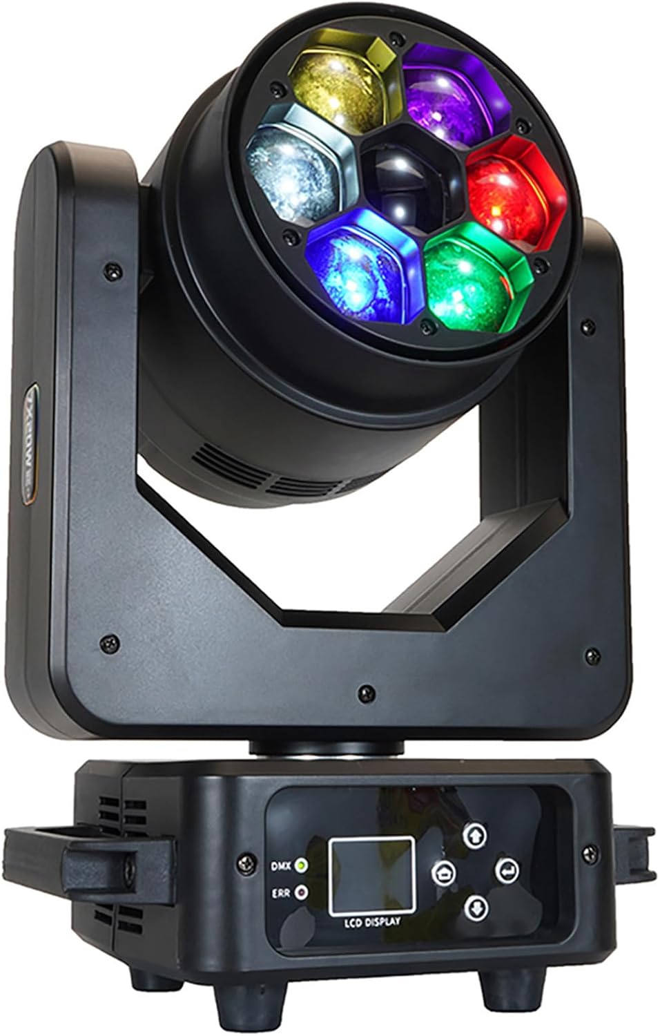 SHEHDS JMS WEBB Moving Head Lights LED 7X20W Beam/Wash/Zoom RGBW 4in1 Big Bee Stage Lights for Christmas, Wedding, Party