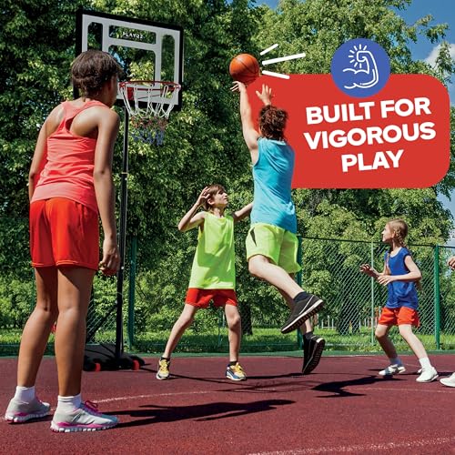 image for Play22 Kids Basketball Hoop Outdoor - 33 inch Backboard, 70-84in Adjus