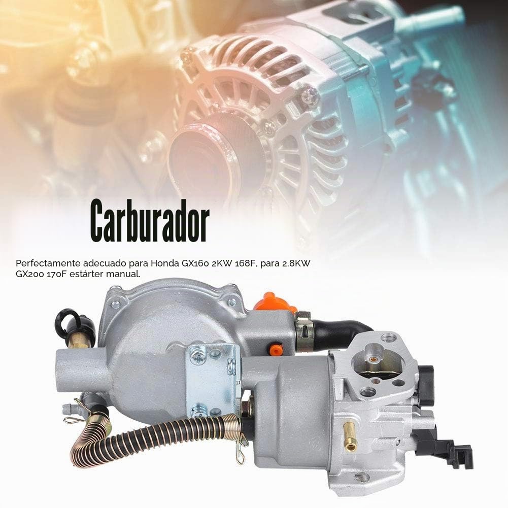 Para generador de 2.8KW carburador de combustible dual LPG NG kit de conversión GX200 170F bobina de estrangulación manual