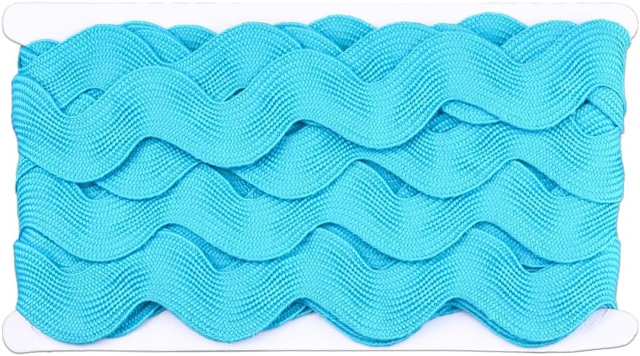 10 Yards 1.57 Inch White Rick Rack Wave Trim Ric Rac Ribbon Bending Fringe Polypropylene Fabric Lace Edge Trimming Ribbon for Sewing Making Craft Gift Wrapping Wedding Christmas Decor Supply