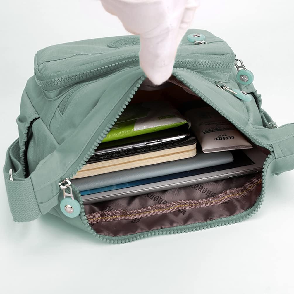 Crossbody Purses for Women Lightweight Shoulder Handbags Waterproof Nylon Travel Bag Ladies Pocketbooks - Image 5