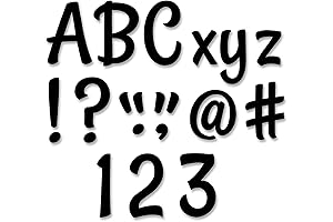 Creative Teaching Press Black Designer Punch-Out Letters