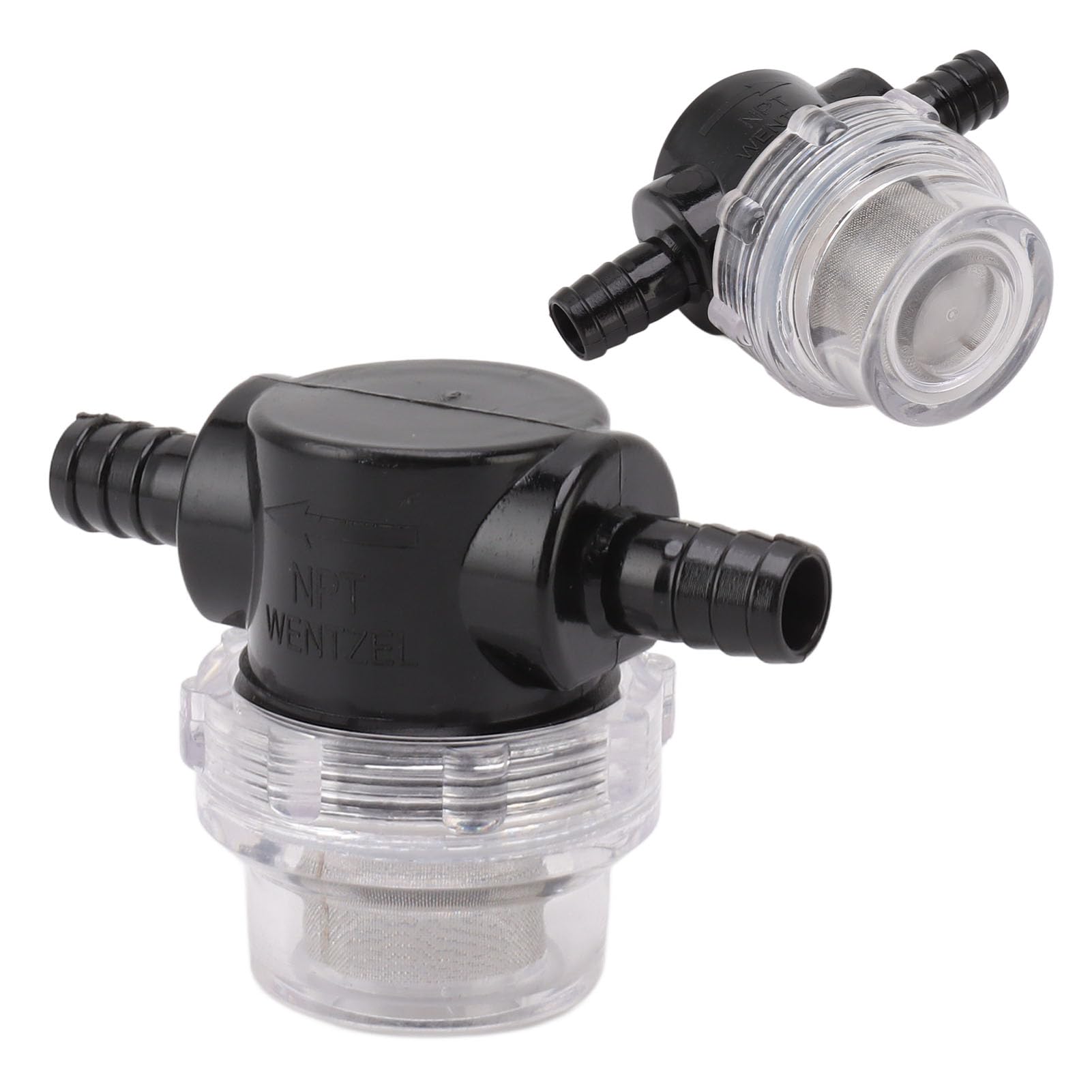 Haofy Sitko Pompy Wodnej 50 Mesh Stal Nierdzewna G1/4 Twist On – Filtr do Nawadniania z przezroczystą obudową Łatwe Monitorowanie i Zapobieganie Zatykaniu dla łodzi Morskich RV, Trawników i urządzeń