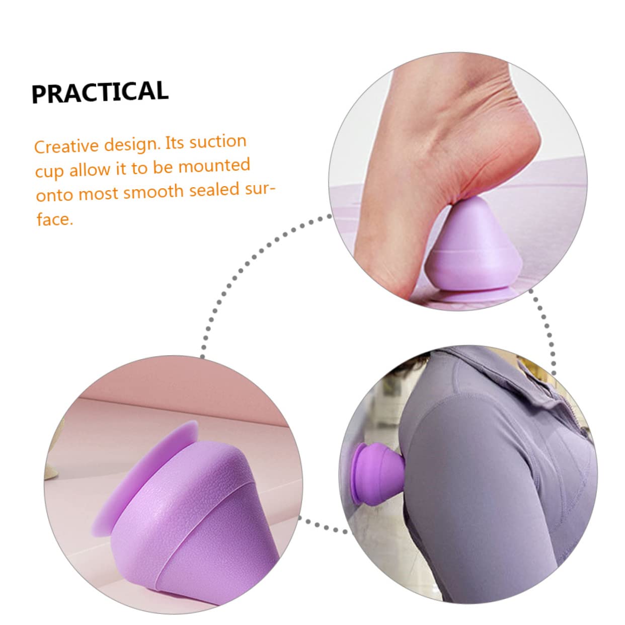PACKOVE 3 Masajeadores Musculares Con Ventosas Para Masaje De Espalda Tejido Profundo Bolas De Masaje De Pies Bolas De Espuma Accesorios De Masaje Para El Hogar Masaje De