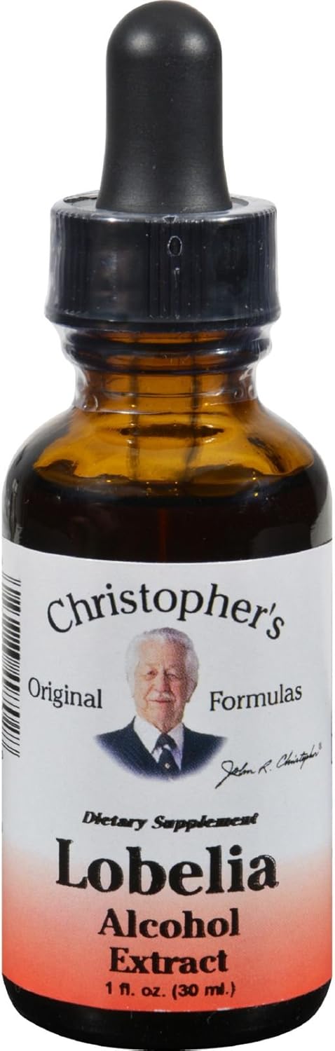 Christopher's Original Formulas Lobelia Alcohol Extract, 1 Fluid Ounce - Pack of 8