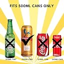 Outer Woods Beer Can Sleeve Set of 4 – Fits 500ml Cans | Keeps Beer Cold 1.5 Hours | Easily Hide Beer Cans | Insulated Drink Covers for Beer, Soda, Energy Drinks | Travel, Party, Camping (Level Up) gallery image