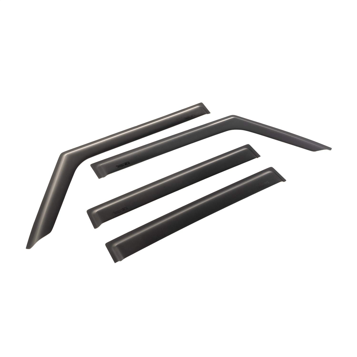 Photo 1 of Rugged Ridge 11349.17 Window Visors, Matte Black; 18-Current Jeep Wrangler / 20-Current Gladiator