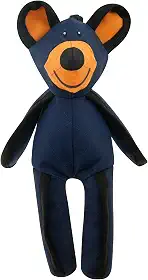 Unbreaka Bear Dog Toy, brinquedo indestrutível, urso inquebrável para cães, brinquedo para mastigar cães para limpar os dentes, brinquedo de pelúcia para cães que rangem, brinquedo interativo para