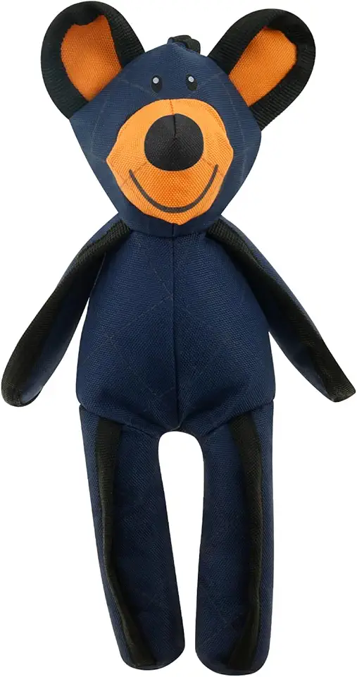 Unbreaka Bear Dog Toy, brinquedo indestrutível, urso inquebrável para cães, brinquedo para mastigar cães para limpar os dentes, brinquedo de pelúcia para cães que rangem, brinquedo interativo para