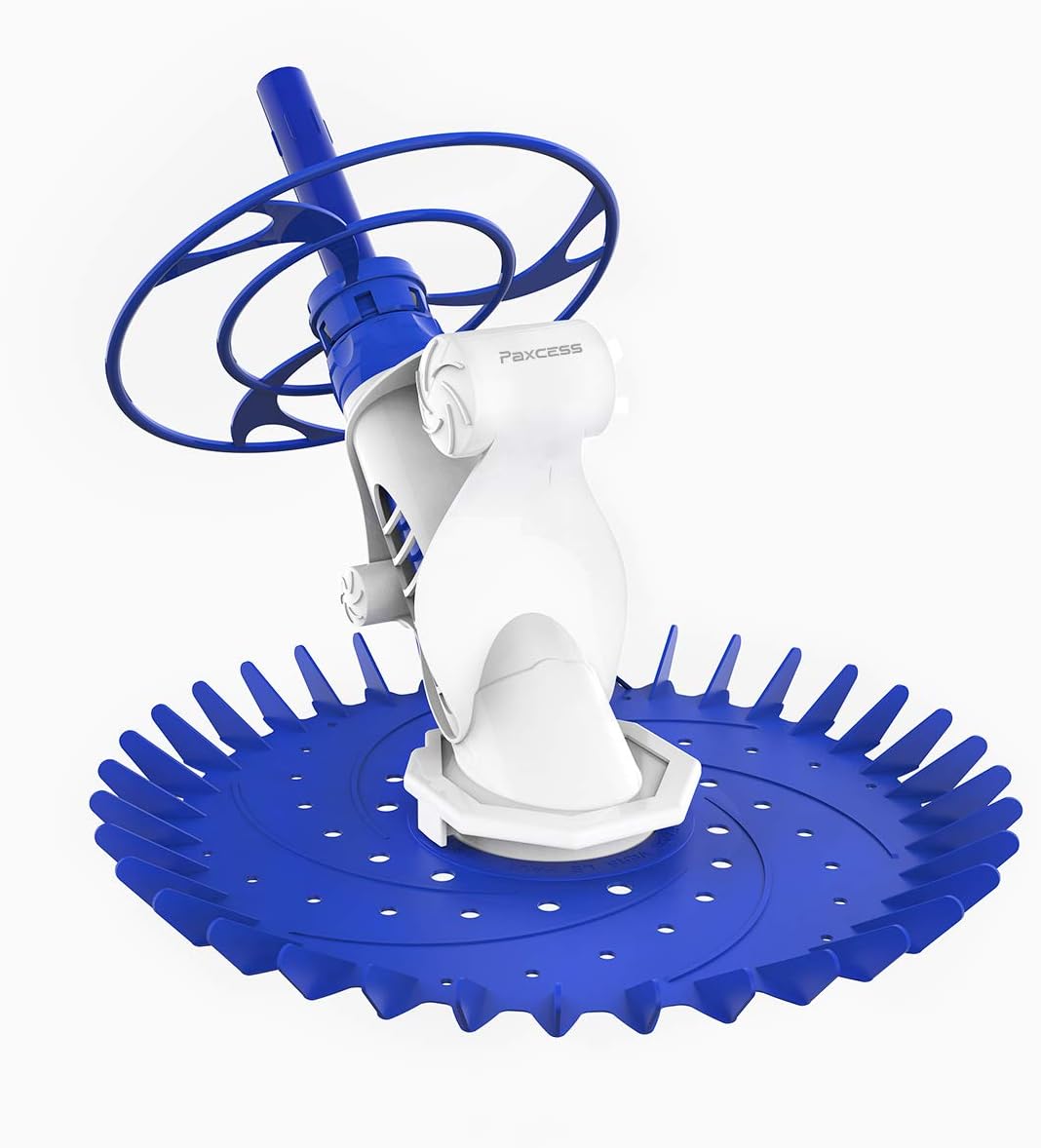 PAXCESS Pool Vacuum Cleaner Automatic Suction Sweeper with Powerful Suction Side,Climb Pool Wall,Suction Pool Cleaner with 16pcs Hoses for In Ground Swimming Pool with Pump,Easy Assemble