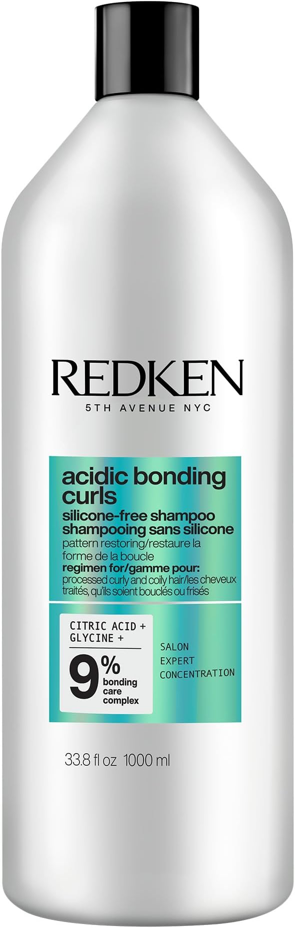 Acidic Bonding Curls Shampoo For Curly Hair - Strengthen and Repair Damaged Curls, With Avocado Oil and Shea Butter, Sulfate-Free