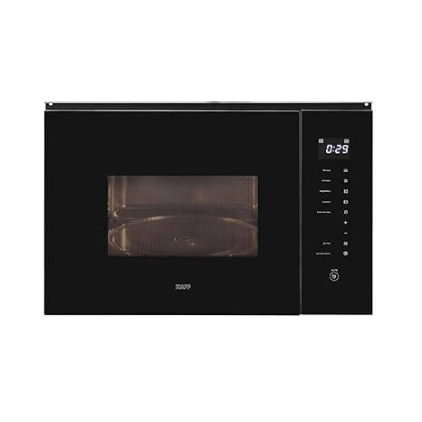 Kaff KMW HN6 BLK Built-in Microwave Oven for Kitchen, 28 Litre with Touch Control | Microwave, Grill, Defrost & Combination Programming Mode (Black)