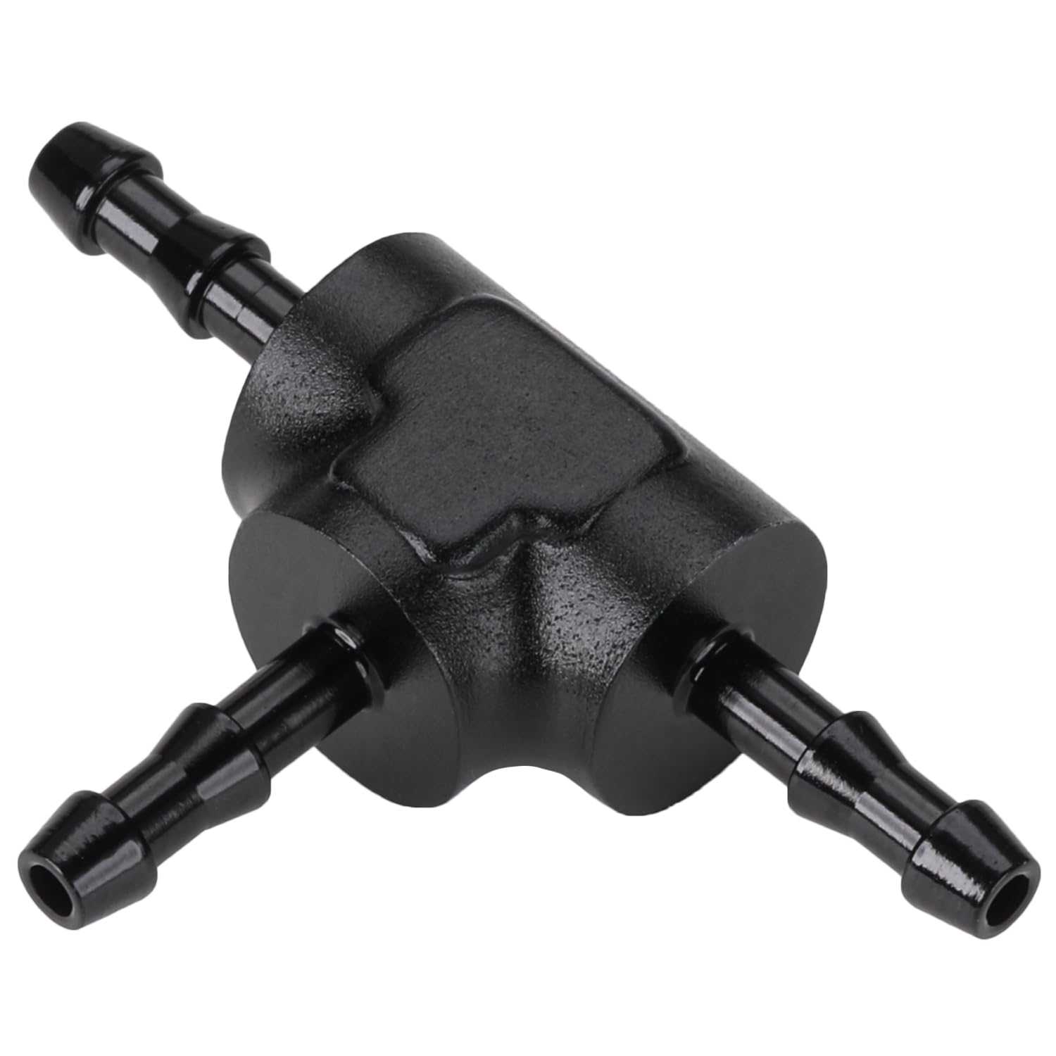 Podavelle 1/8" 3mm Hose Barb Tee T Fitting Adapter Aluminum Black