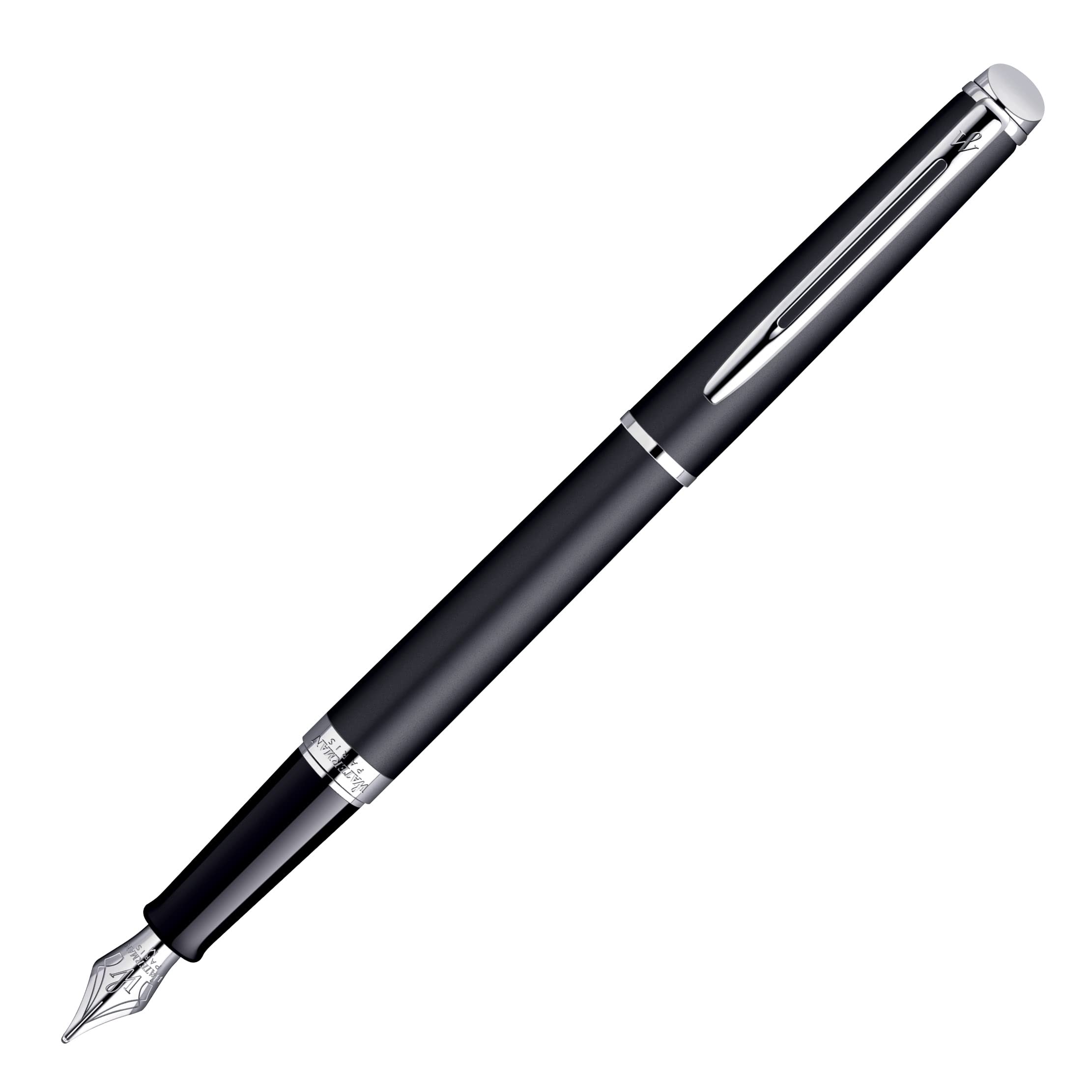 Waterman Hémisphère Füllfederhalter mit Gravur – Personalisiertes Luxus-Schreibgerät-Eleganter Schreibstift Geschenk für Damen & Herren (MATT BLACK C.T.)