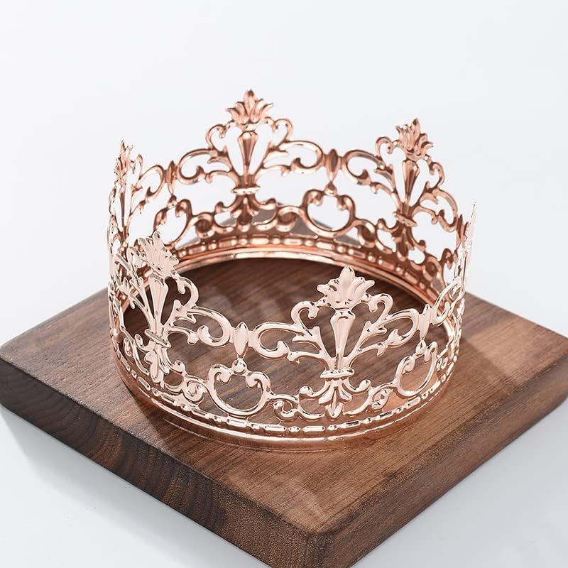 2 Goldene Krone Tortenaufsätze – 6 Cm Hoch, Für Geburtstag, Hochzeit & Babyparty