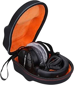 Mchoi Hard Portable Case Compatible with M-Audio HDH40 Over Ear Headphones/Beyerdynamic 459038 DT 990 PRO/DT 770 PRO Open Studio Headphone, Case Only