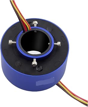 Through Hole Slip Rings Slip Rings Through Hole Slip Ring 38.1mm 6 Circuit 10A Electric Slip Ring Electric Ring Collector Ring Conductive Ring Electric