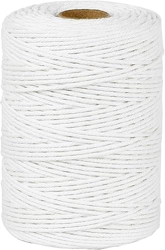 Miniatura 9 de PerkHomy Cordel de Algodón para Carniceros Hilo 500 Pies 2mm Cordel para Cocinar Seguro para Alimentos Manualidades Panaderos Cocina Carnicero Carne