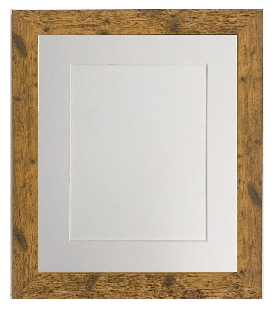 Frames By Post White Mount Studio Antique Wood Picture Photo Frame With A1 For Image Size A2