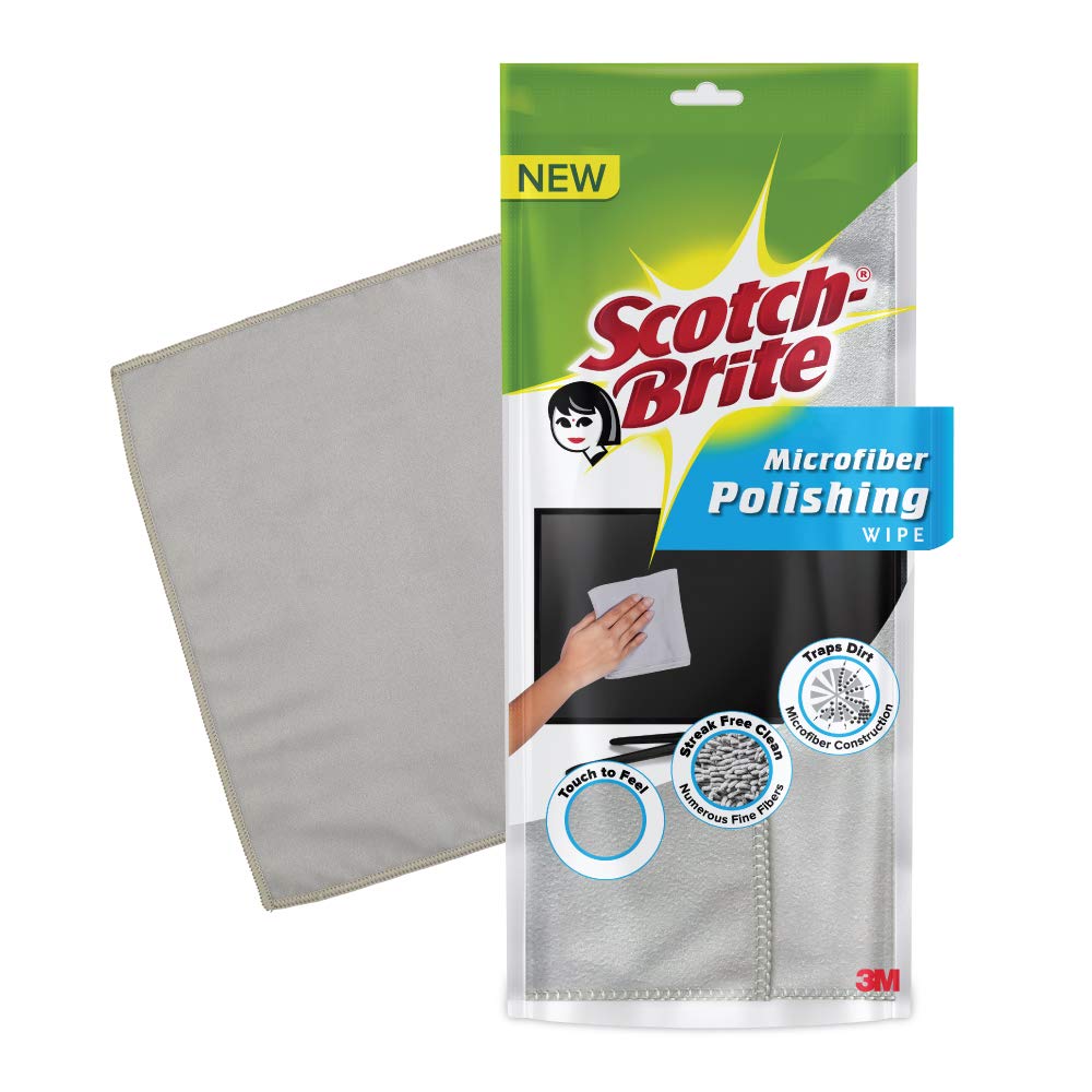 Scotch-BriteMicrofiber Polishing Wipe (Grey) (SB MF Polishing wipe Rs 149)
