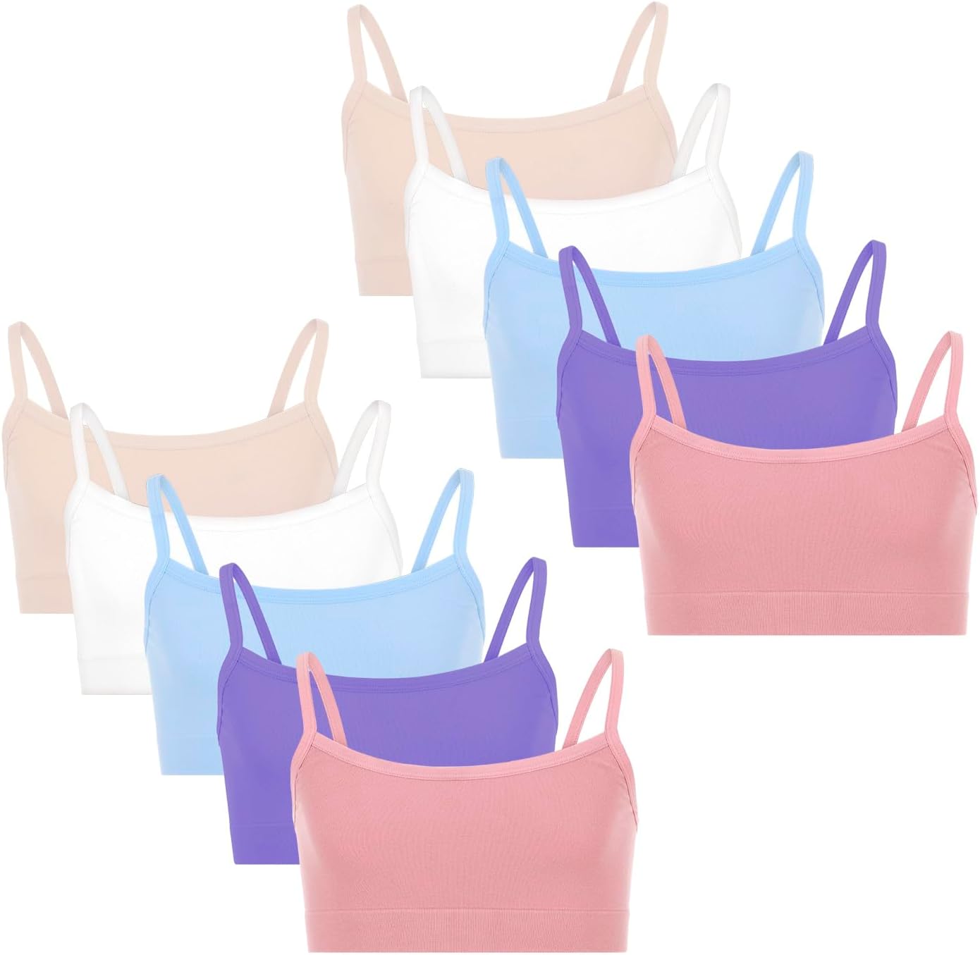 Fruit of The Loom Girls' 10 Pack Seamless Bralette