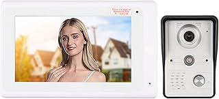 Campainha de Vídeo Residencial, Intercomunicador de 2 Vias APP Telefone de Controle Campainha Câmera 100-240V 1000TVL Visão Noturna Compatível Com Desbloqueio de Vários Modos