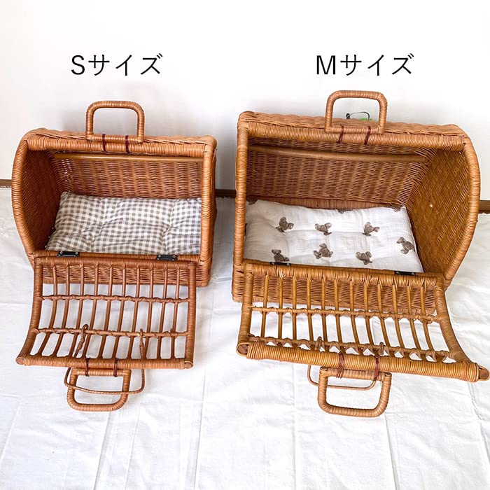 Amazon | ラタンペットキャリー Mサイズ 専用クッション付き