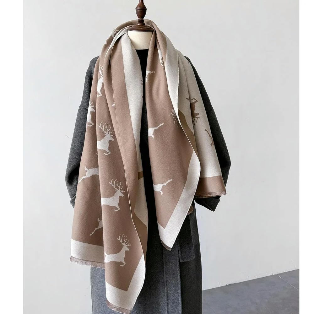 Bufandas de Moda para Hombres y Mujeres Bufandas de Lujo con Estampado de Cachemira Chal cálido para Mujer Bufanda Larga Gruesa y Grande