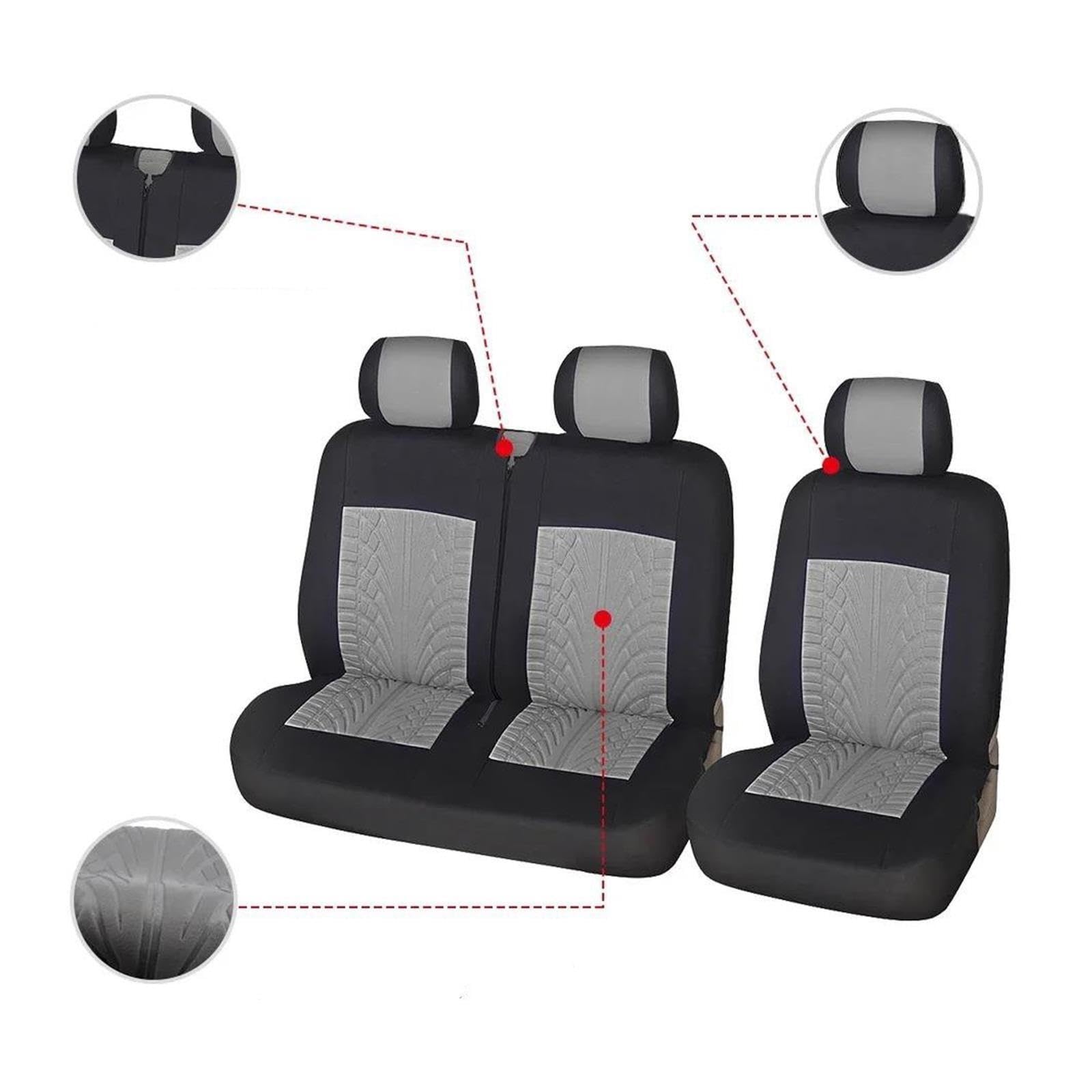 Fundas Universales Asientos Automóvil Dobles Delanteros + Traseros