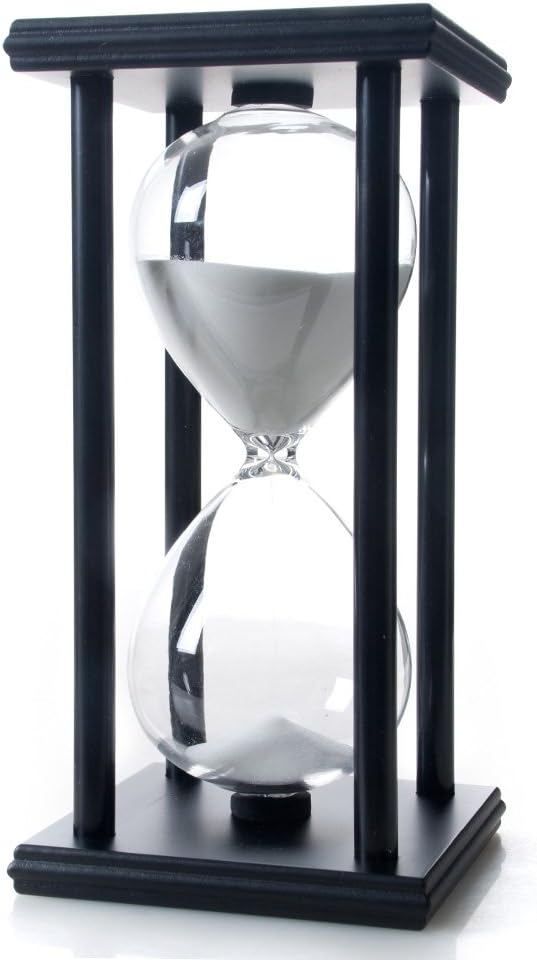 Bellaware Hourglass Sand Timer, 60 Minutes Wood Sand Clock