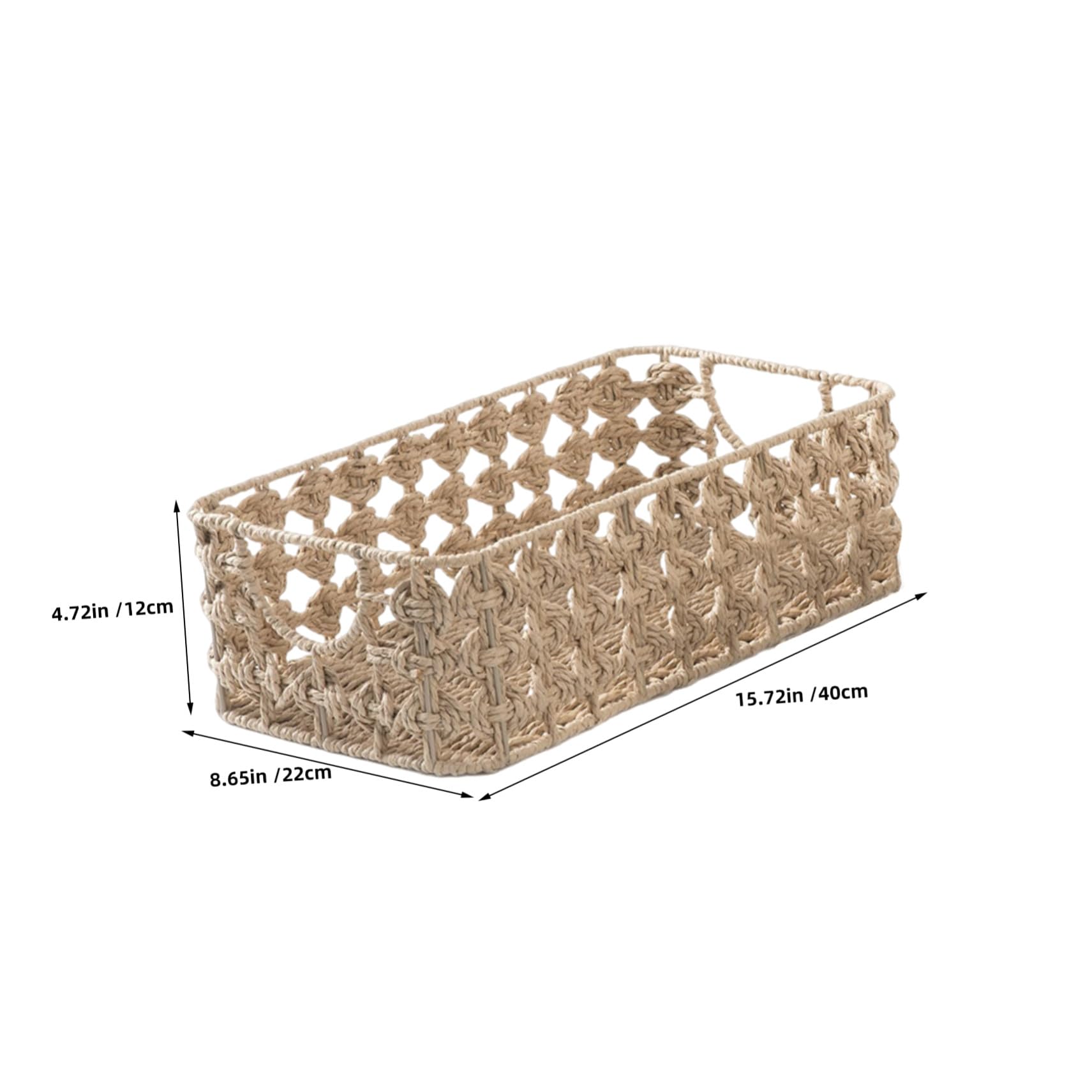 Cestini Intrecciati Cestini Portaoggetti Da Scrivania Intrecciati Rettangolari Portaoggetti In Organizer Per Scaffali