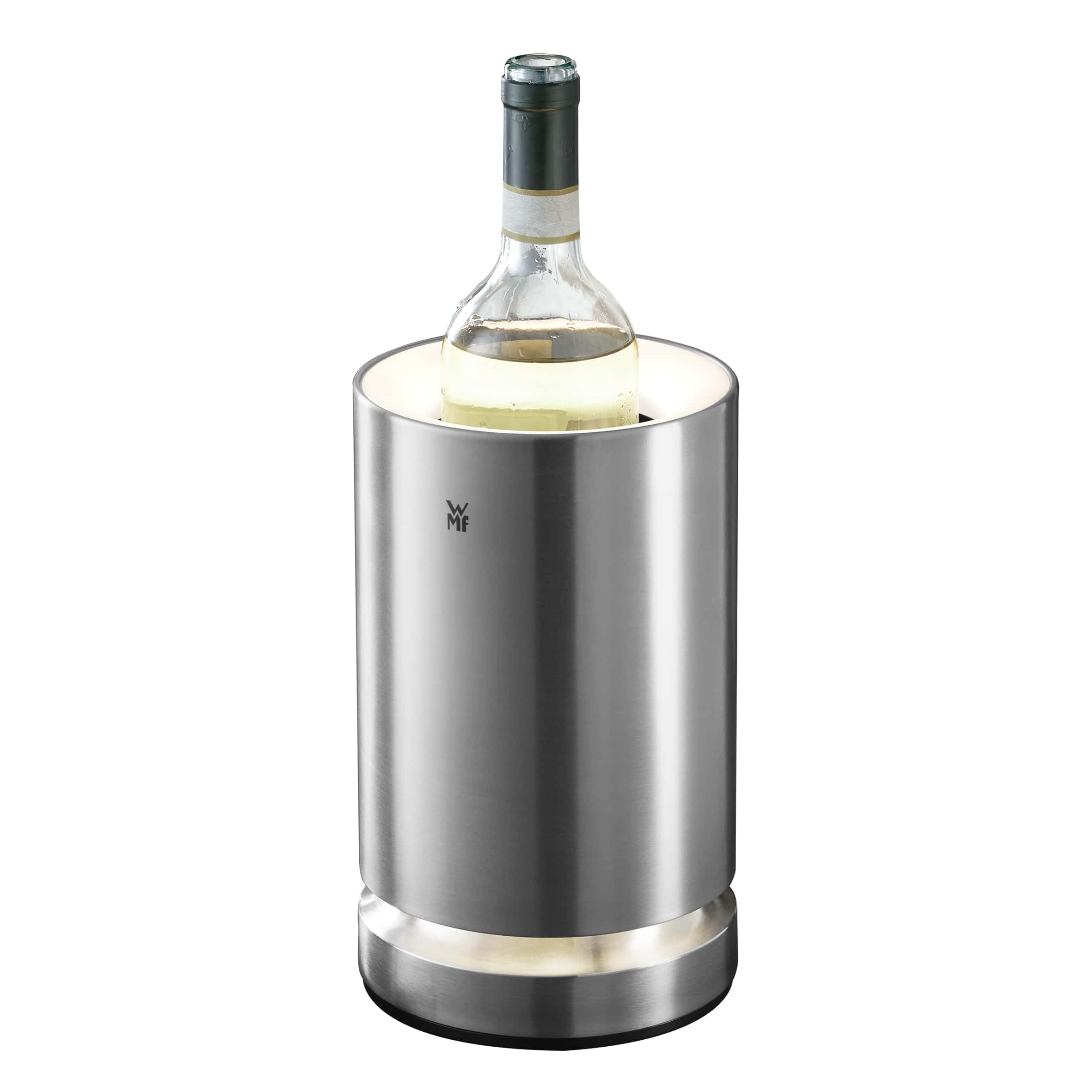 WMF Ambient - Enfriador de vino adecuado para botellas de vino o champán con un diámetro de hasta 92 mm