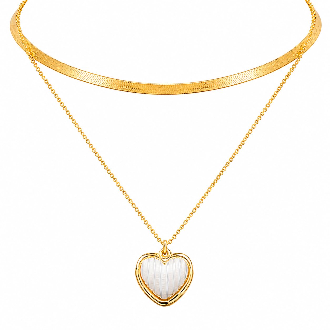 RIDHVEE Anti-Tarnish Gold Plated Layered Chain Necklace Collection for Women & Girls-image-44