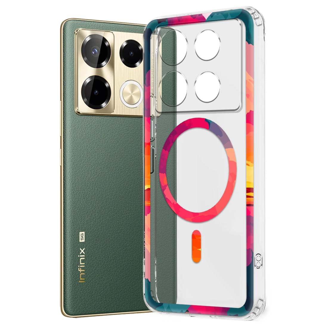 Nainz Soft Mobile Back Cover for Infinix Note 40 Pro 5G (Silicone_Multicolor) (B0D2DCCQP6) Amazon Price History, Amazon Price Tracker